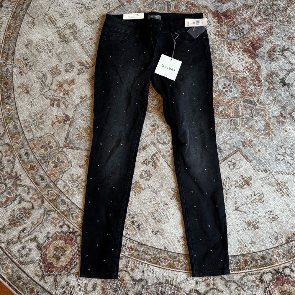 Studded skinny leg jeans- NWT